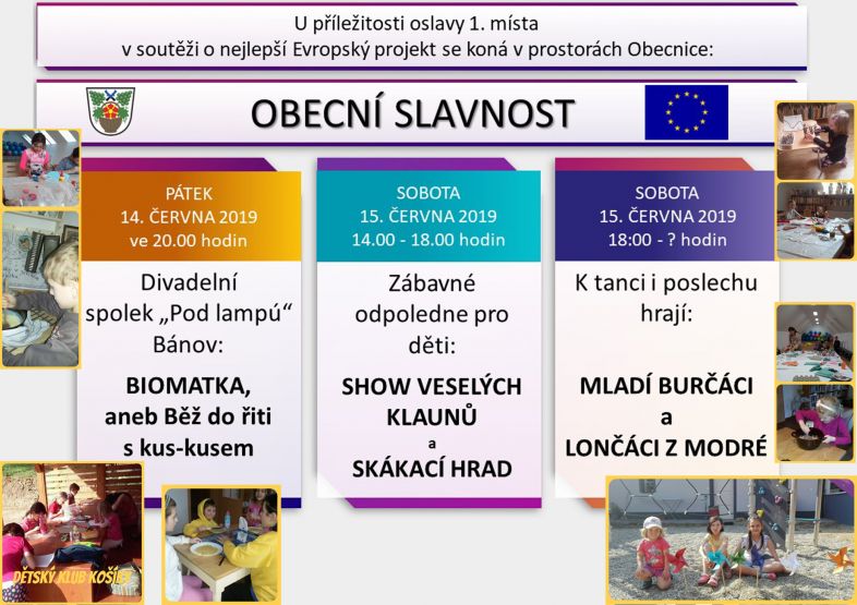 Obecní slavnost plakát
