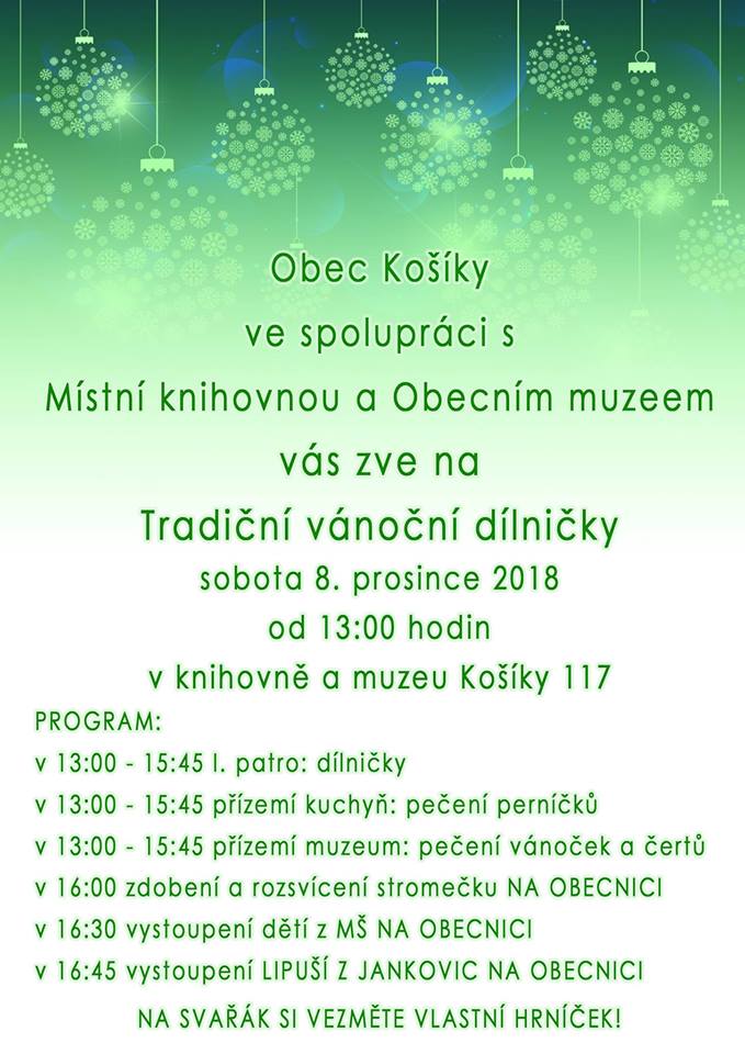 Tradiční vánoční dílničky