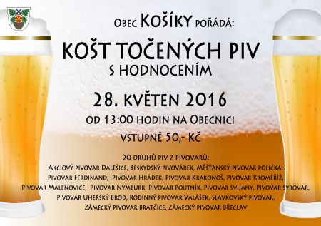 košt piv plakát