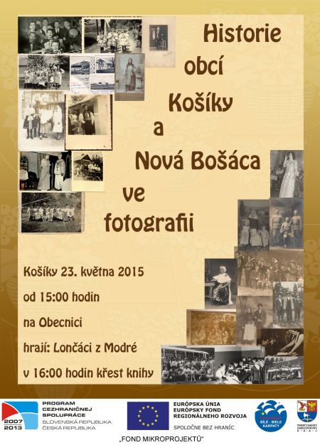 historie obcí Košíky a Nová Bošaca ve fotografii