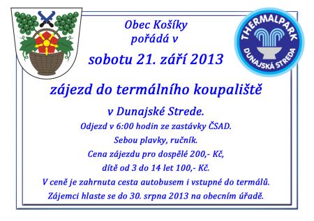 pozvánka termály